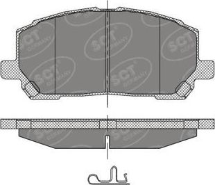 Тормозные колодки SCT-Germany. Артикул SP 399 PR