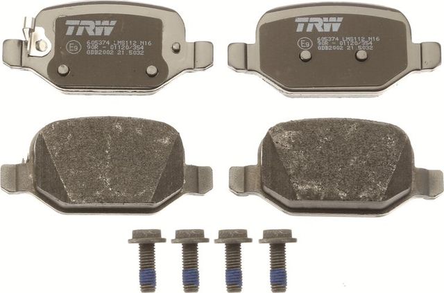 Тормозные колодки TRW COTEC задние для Fiat 500L I 2012-2026. Артикул GDB2002