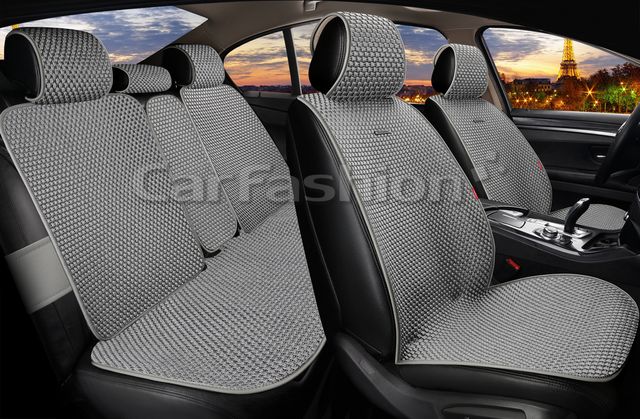 Накидки универсальные CarFashion 2D Kant Plus для авто, цвет Серый. Артикул 27369