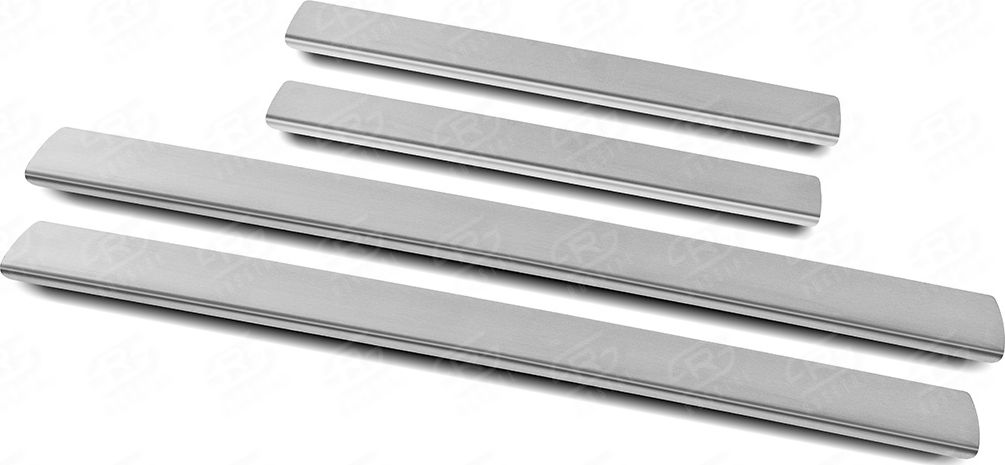 Накладки RusStal на пороги (лист нерж. шлифованный) для Datsun mi-DO 2015-2020. Артикул DTMID14-02