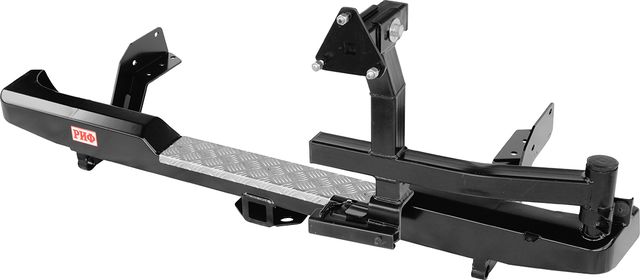 Бампер силовой РИФ задний с квадратом под фаркоп и калиткой для Ford Ranger T6 2011-2015. Артикул RIFRT6-20120