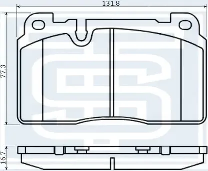 Колодки тормозные перед (Starke). Артикул 173525