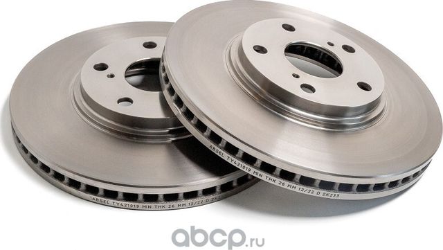 Диск тормозной передний (Absel). Артикул TY421019