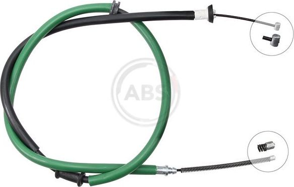 Трос ручника (тросик ручного тормоза) ABS задний левый для Citroen Nemo I 2008-2015. Артикул K16847