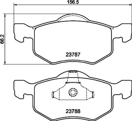 Тормозные колодки Nisshinbo. Артикул NP5028