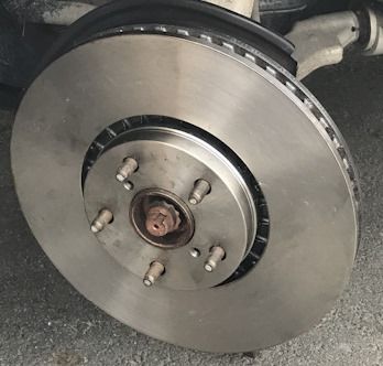 Тормозной диск Miles передний правый для Lexus RC I 2014-2026. Артикул K000325