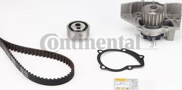 Помпа (водяной насос) с комплектом ремня ГРМ ContiTech для Citroen Xsara 1997-2000. Артикул CT754WP1