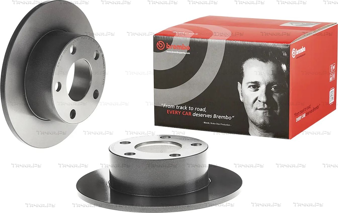 Тормозной диск Brembo UV Coated задний для Volkswagen Passat B5 1996-2005. Артикул 08.5743.11