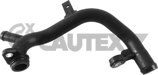 Патрубок радиатора (системы охлаждения) Cautex (полимерный материал) передний для SEAT Altea I 2007-2015. Артикул 769218