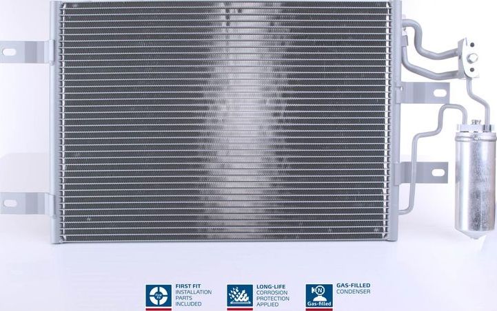 Радиатор кондиционера (конденсатор) Nissens (алюминий). Артикул 94882