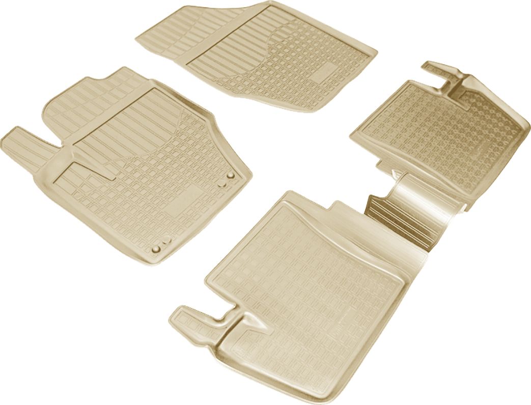 Коврики 3D Норпласт для салона Citroen C4 II седан 2011-2026 Бежевый. Артикул NPA11-C64-350-B