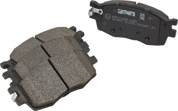 Тормозные колодки Zentparts. Артикул Z07316