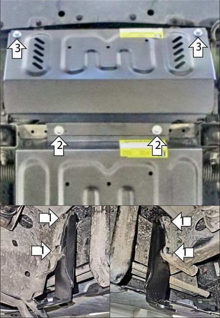 Защита Мотодор для радиатора Great Wall Poer 2021-2026. Артикул 73113