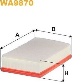Воздушный фильтр WIX Filters. Артикул WA9870
