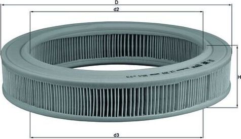 Воздушный фильтр Mahle. Артикул LX 203