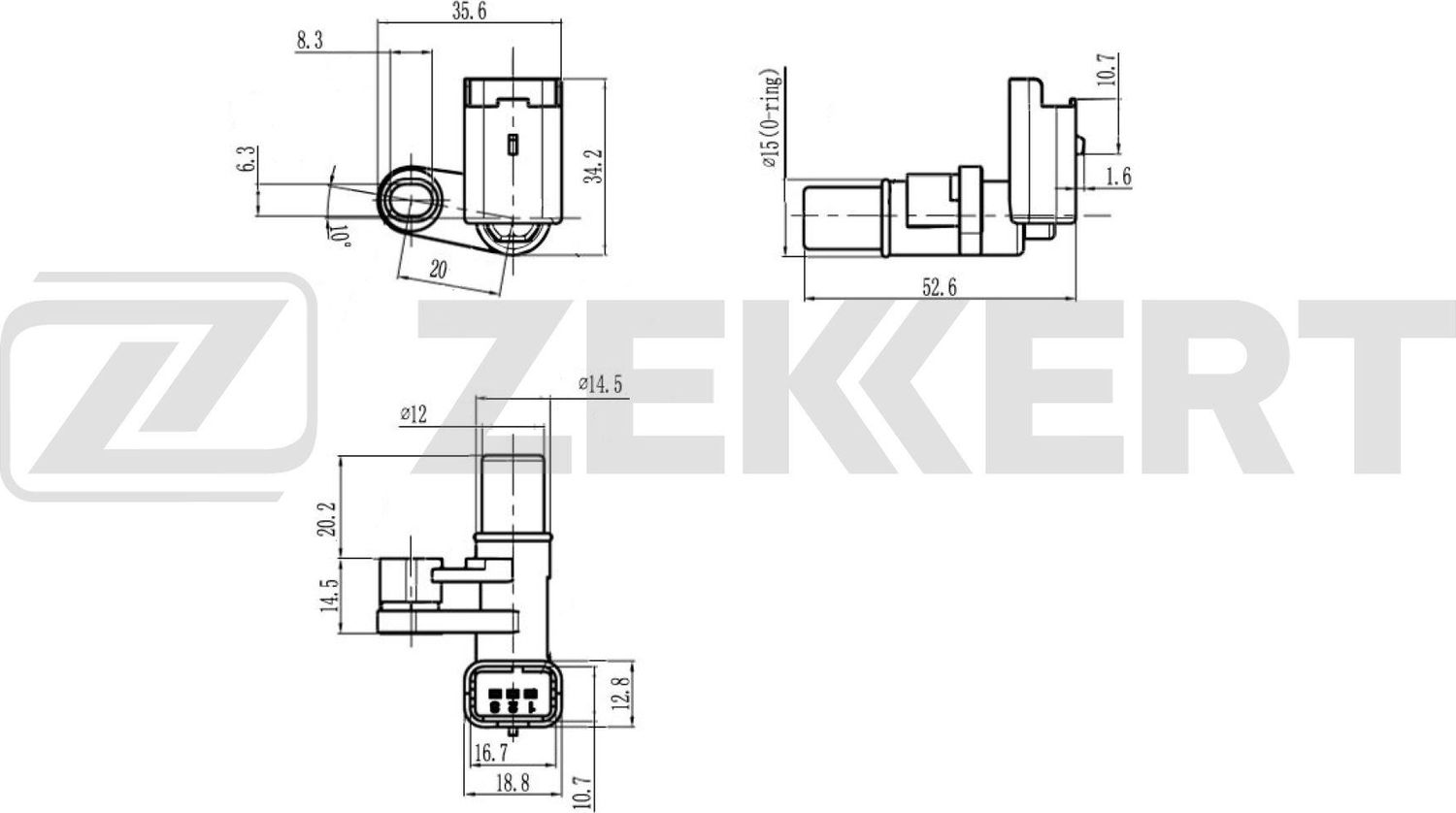 Датчик положения распредвала Zekkert. Артикул SE-5042