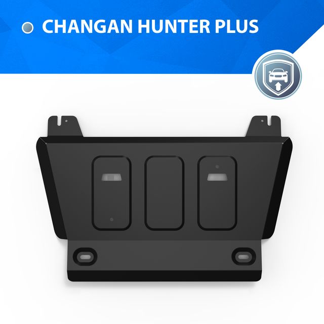 Защита Rival для редуктора Changan Hunter Plus АКПП 4WD 2023-2026. Артикул 111.8921.1