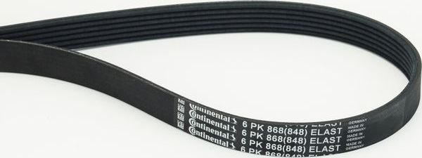 Приводной ремень поликлиновой ContiTech. Артикул 6PK868 ELAST