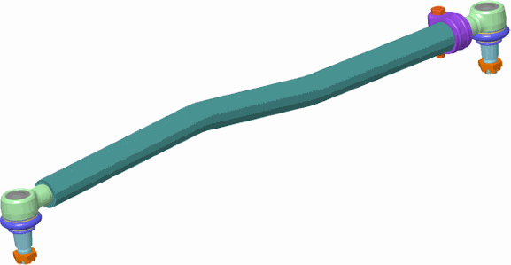 Рулевая тяга продольная Lemforder для Mercedes-Benz Actros MP2 2002-2008. Артикул 35331 01