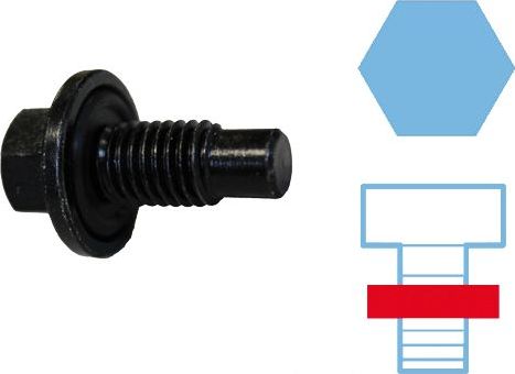 Сливная пробка масляного поддона двигателя Corteco для Saab 9-3 II 2005-2015. Артикул 220129S