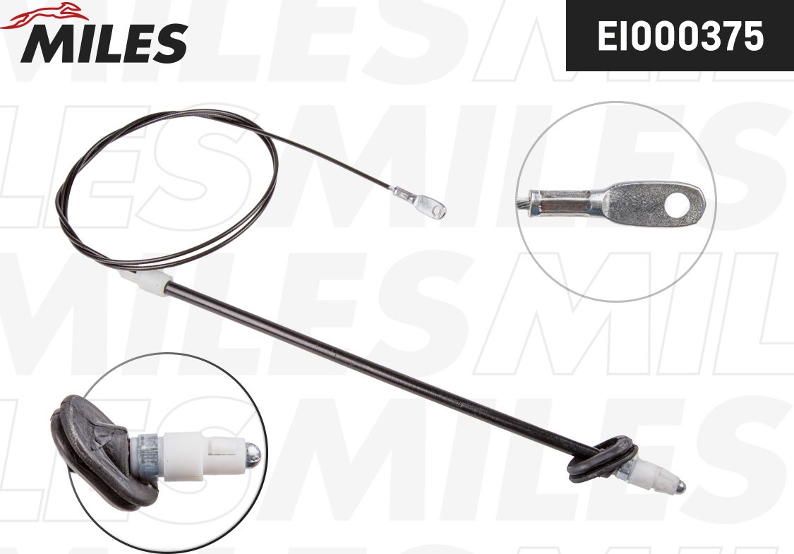 Трос ручника (тросик ручного тормоза) Miles. Артикул EI000375