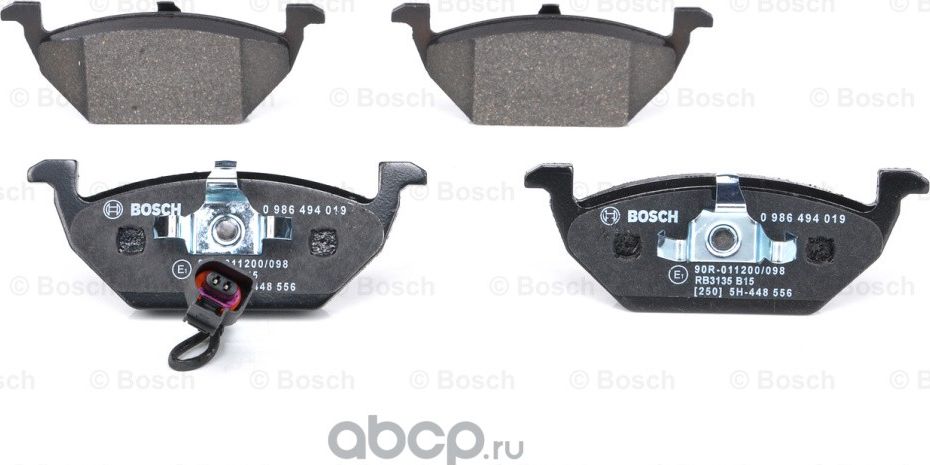 Колодки тормозные передние (Bosch). Артикул 986494019
