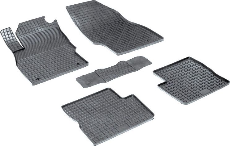 Коврики резиновые Seintex с узором сетка для салона Opel Corsa D 2006-2014. Артикул 00286