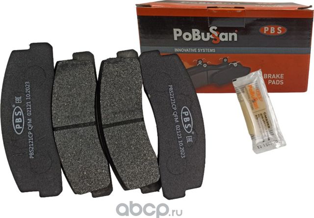 Колодка тормозная передняя (Pobusan). Артикул PBS2121CP