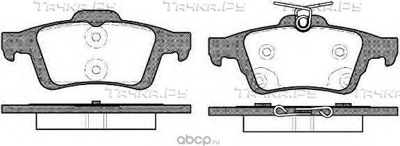 Тормозные колодки Ford задние для Ford Transit Connect I 2002-2013. Артикул 1683374