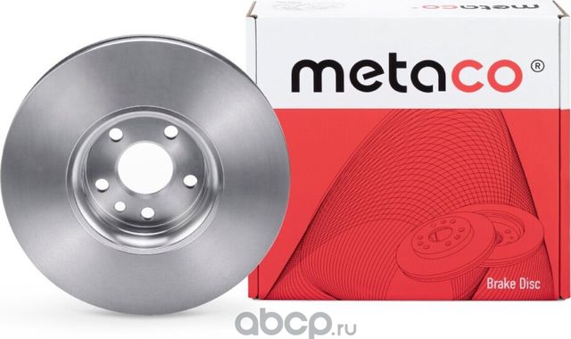 Диск тормозной передний вентилируемый (Metaco). Артикул 3050271