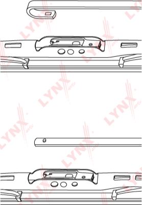 Щетки стеклоочистителя (дворники) LYNXauto. Артикул 5050LR