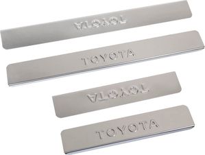 Накладки Ладья на внутренние пороги (штамп) для Toyota RAV4 2009-2012. Артикул 014.49.551