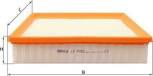 Воздушный фильтр Mahle. Артикул LX 4392