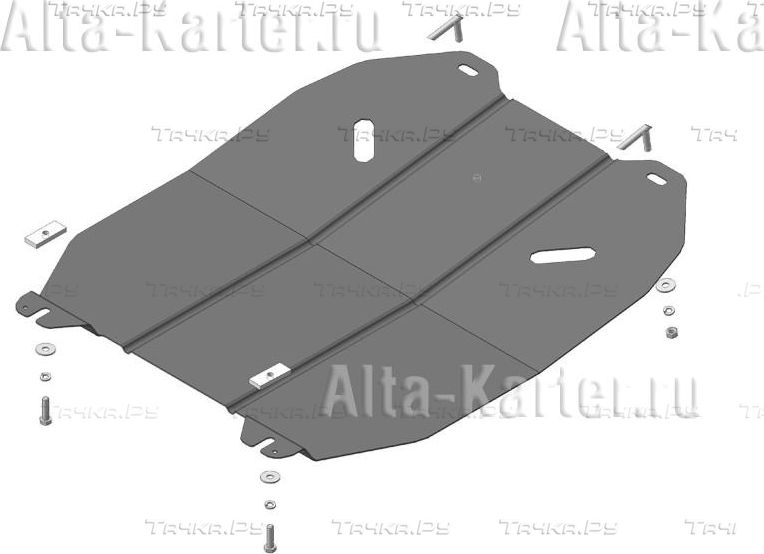 Защита Мотодор для картера, КПП Opel Meriva B 2010-2026. Артикул 61501