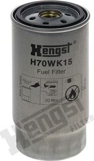 Топливный фильтр Hengst. Артикул H70WK15