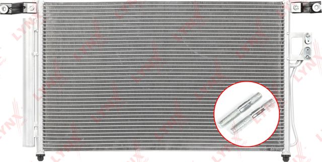 Радиатор кондиционера (конденсатор) LYNXauto. Артикул RC-0053