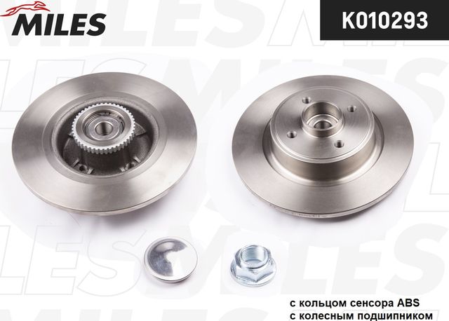 Тормозной диск Miles задний для Renault Megane I 1997-2003. Артикул K010293