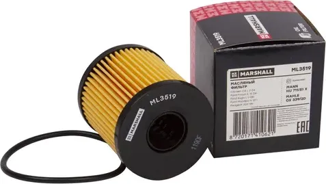 Фильтр масляный (Marshall). Артикул ML3519