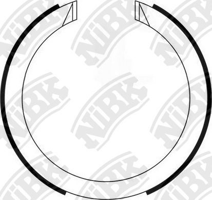 Тормозные колодки (стояночная тормозная система) NiBK. Артикул FN11008