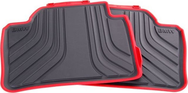 Коврики BMW (OEM) SPORT оригинальные для салона BMW 3 F30, F31 (вкл. xDrive) 2011-2020 задние. Артикул 51472219803