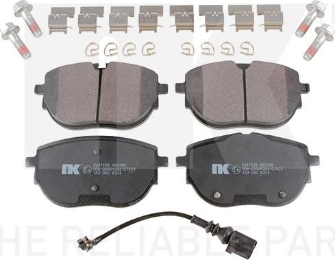 Тормозные колодки NK. Артикул 2247159
