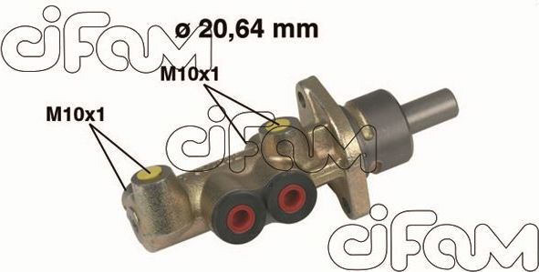 Тормозной цилиндр главный Cifam (Чугун) для Fiat Albea 1998-2009. Артикул 202-221