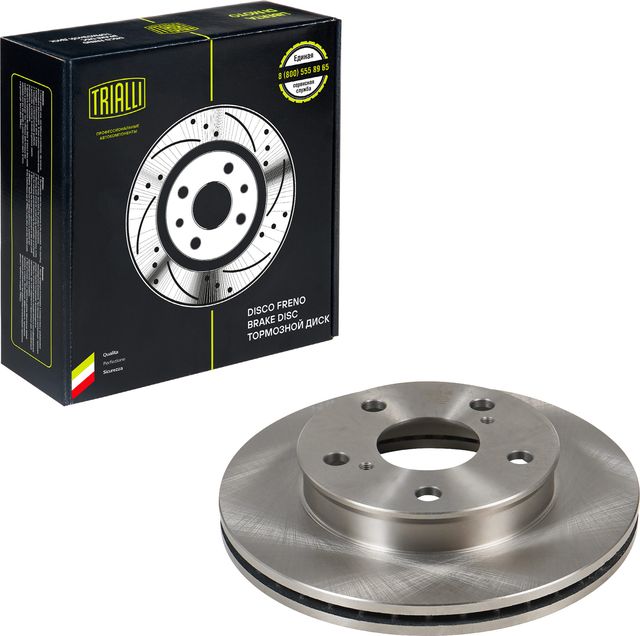 Тормозной диск Trialli передний для Toyota Cresta V (X100) 1996-2001. Артикул DF 117105