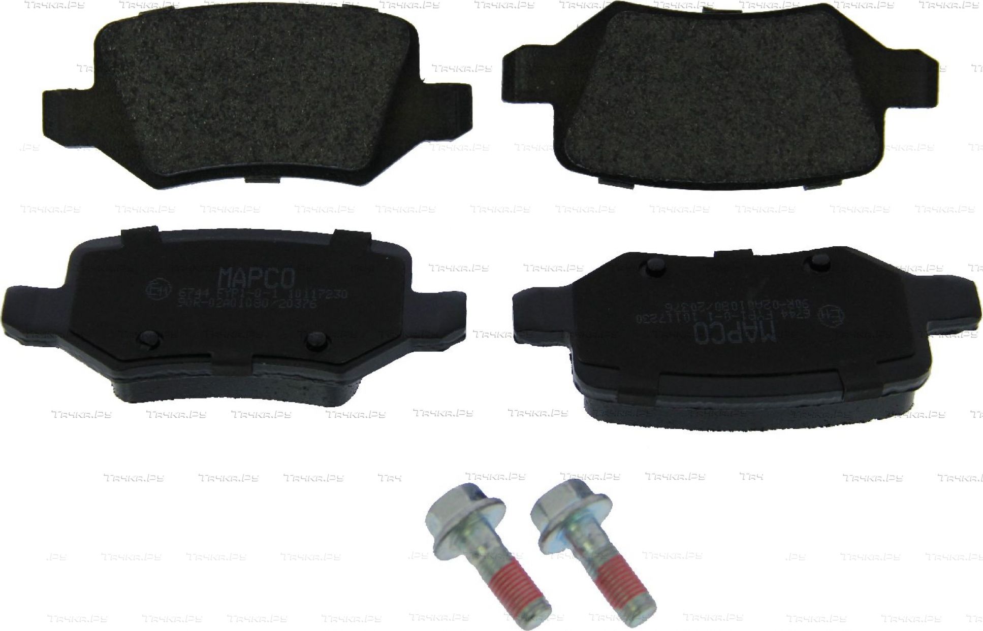 Тормозные колодки MAPCO задние для Mercedes-Benz A-Класс II (W169) 2004-2012. Артикул 6744