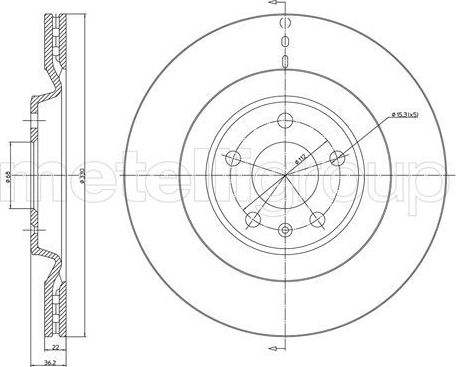 Тормозной диск Trusting. Артикул DF1644