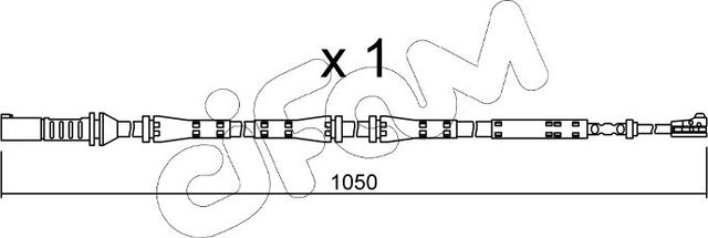 Датчик износа тормозных колодок  Metelli. Артикул SU.275
