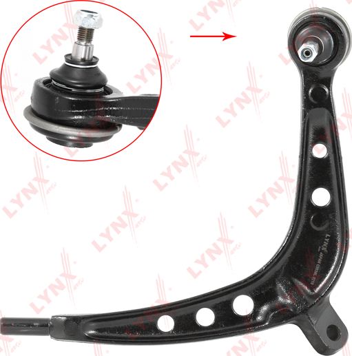 Поперечный рычаг LYNXauto левый нижний для BMW 3 IV (E46) 2000-2006. Артикул C5639L