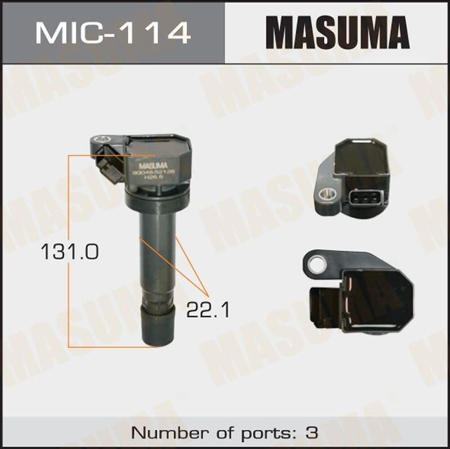 Катушка зажигания Masuma для Toyota Duet 1998-2004. Артикул MIC-114