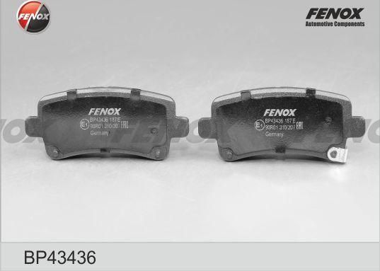 Тормозные колодки Fenox. Артикул BP43436
