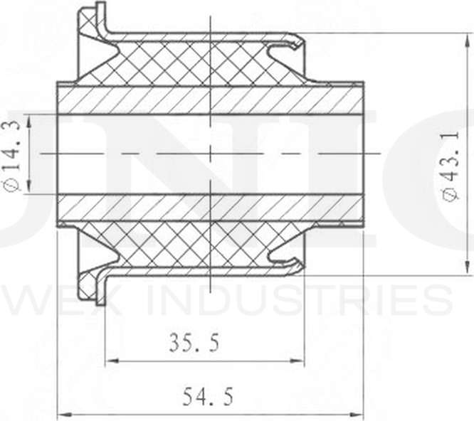 Сайлентблок рычага подвески (Unio). Артикул RMP-20387